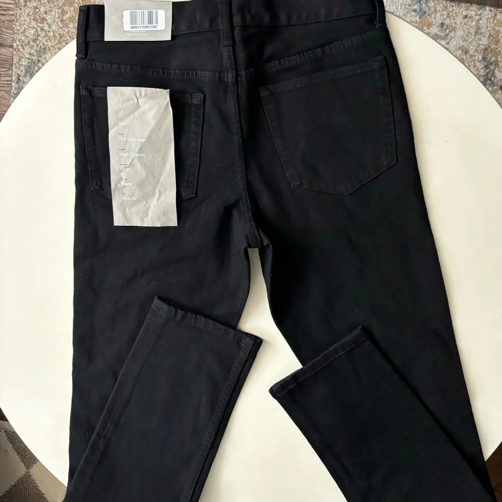 Everlane Uniform Men’s Slim Fit Stretch Jean 29x32 New Black